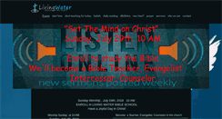 Desktop Screenshot of livingwaterps.org